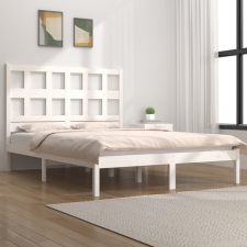 vidaXL fehér tömör fenyőfa ágykeret 120 x 200 cm ágy és ágykellék