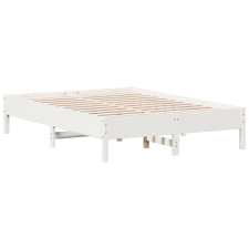 vidaXL fehér tömör fenyőfa ágykeret 140x190 cm (842715) ágy és ágykellék