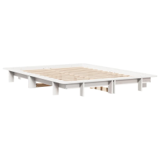 vidaXL fehér tömör fenyőfa ágykeret 150 x 200 cm (850657) ágy és ágykellék