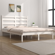 vidaXL fehér tömör fenyőfa ágykeret 160 x 200 cm ágy és ágykellék