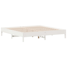 vidaXL fehér tömör fenyőfa ágykeret 180 x 200 cm (842687) ágy és ágykellék