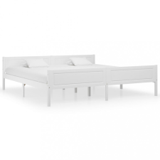 vidaXL Fehér tömör fenyőfa ágykeret 200 x 200 cm ágy és ágykellék