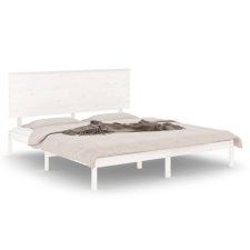vidaXL fehér tömör fenyőfa ágykeret 200 x 200 cm (3104824) ágy és ágykellék