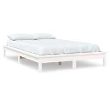 vidaXL fehér tömör fenyőfa ágykeret 200 x 200 cm (820562) ágy és ágykellék