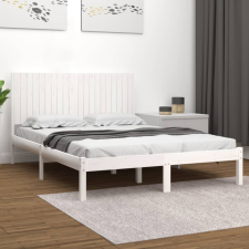 vidaXL fehér tömör fenyőfa ágykeret 200x200 cm ágy és ágykellék