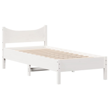 vidaXL fehér tömör fenyőfa ágykeret 75 x 190 cm (844758) ágy és ágykellék