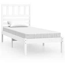 vidaXL fehér tömör fenyőfa ágykeret 75 x 190 cm Small Single (3100984) ágy és ágykellék