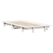 vidaXL fehér tömör fenyőfa ágykeret 90 x 190 cm (850681) ágy és ágykellék