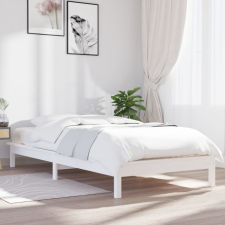vidaXL Fehér tömör fenyőfa ágykeret 90 x 200 cm ágy és ágykellék