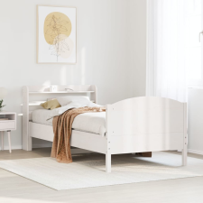 vidaXL fehér tömör fenyőfa ágykeret matrac nélkül 90 x 190 cm ágy és ágykellék