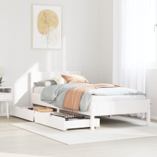 vidaXL fehér tömör fenyőfa ágykeret matrac nélkül 90 x 190 cm ágy és ágykellék