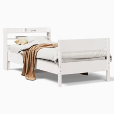 vidaXL fehér tömör fenyőfa ágykeret matrac nélkül 90 x 190 cm (3306949) ágy és ágykellék