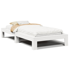 vidaXL fehér tömör fenyőfa ágykeret matrac nélkül 90 x 190 cm (855338) ágy és ágykellék