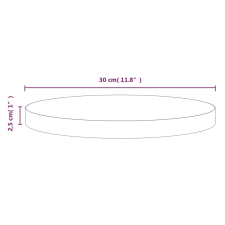 vidaXL fehér tömör fenyőfa asztallap Ø30 x 2,5 cm bútor