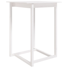 vidaXL fehér tömör fenyőfa bárasztal 80 x 80 x 110 cm (822183) bútor