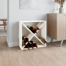 vidaXL fehér tömör fenyőfa borszekrény 62 x 25 x 62 cm konyhai eszköz