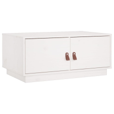vidaXL fehér tömör fenyőfa dohányzóasztal 80 x 50 x 35 cm (818251) bútor