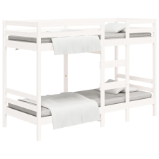 vidaXL fehér tömör fenyőfa emeletes ágy 80 x 200 cm (3139835) ágy és ágykellék