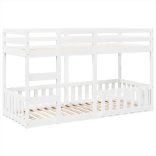 vidaXL fehér tömör fenyőfa emeletes ágy 80 x 200 cm (3308587) ágy és ágykellék