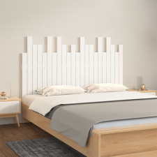 vidaXL fehér tömör fenyőfa fali fejtámla 140x3x80 cm ágy és ágykellék