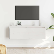 vidaXL fehér tömör fenyőfa faliszekrény 100 x 30 x 35 cm bútor