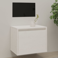 vidaXL Fehér tömör fenyőfa faliszekrény 45 x 30 x 35 cm bútor