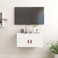 vidaXL Fehér tömör fenyőfa faliszekrény 60 x 30 x 30 cm bútor
