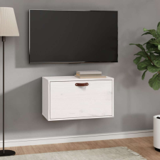 vidaXL fehér tömör fenyőfa faliszekrény 60 x 30 x 35 cm bútor