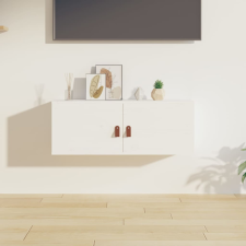 vidaXL fehér tömör fenyőfa faliszekrény 80 x 30 x 30 cm bútor