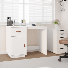 vidaXL fehér tömör fenyőfa íróasztal 90 x 50 x 75 cm íróasztal