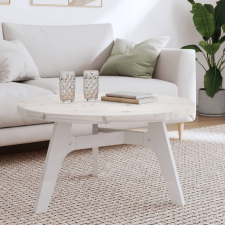 vidaXL Fehér tömör fenyőfa kerek asztallap Ø80 x 3 cm bútor