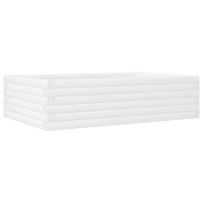vidaXL fehér tömör fenyőfa kerti virágláda 90x60x23 cm kerti tárolás