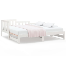 vidaXL fehér tömör fenyőfa kihúzható kanapéágy 2 x (80 x 200) cm (820737) ágy és ágykellék