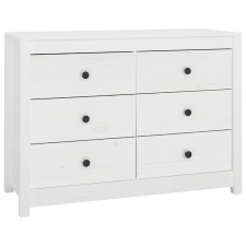 vidaXL fehér tömör fenyőfa kisszekrény 100 x 40 x 72 cm (821765) bútor