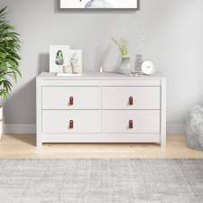 vidaXL fehér tömör fenyőfa kisszekrény 100x40x54 cm bútor