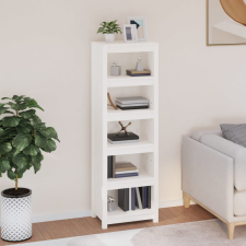 vidaXL fehér tömör fenyőfa könyvszekrény 50x35x154 cm bútor