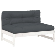 vidaXL fehér tömör fenyőfa középső kanapé 120 x 80 cm (825731) kerti bútor