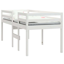 vidaXL Fehér tömör fenyőfa magasított ágy 80x200 cm gyermekágy