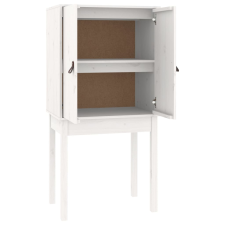 vidaXL fehér tömör fenyőfa magasszekrény 60 x 40 x 120 cm (821745) bútor