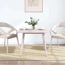 vidaXL Fehér tömör fenyőfa ovális asztallap 70x70x2,5 cm bútor