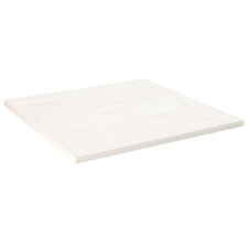 vidaXL fehér tömör fenyőfa ovális asztallap 80x80x2,5 cm bútor