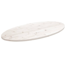 vidaXL fehér tömör fenyőfa ovális asztallap 90x45x2,5 cm bútor