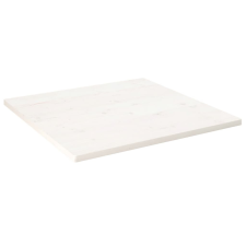 vidaXL Fehér tömör fenyőfa ovális asztallap 90x90x2,5 cm bútor