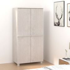 vidaXL Fehér tömör fenyőfa ruhásszekrény 89 x 50 x 180 cm bútor