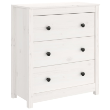 vidaXL fehér tömör fenyőfa tálalószekrény 70 x 35 x 80 cm (813735) bútor