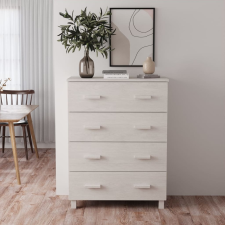 vidaXL fehér tömör fenyőfa tálalószekrény 79 x 40 x 103,5 cm bútor