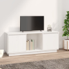 vidaXL fehér tömör fenyőfa TV-szekrény 110,5 x 35 x 44 cm