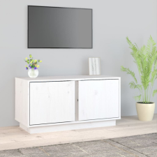 vidaXL fehér tömör fenyőfa TV-szekrény 80 x 35 x 40,5 cm bútor