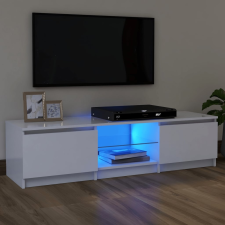 vidaXL fehér TV-szekrény LED lámpákkal 120 x 30 x 35,5 cm bútor