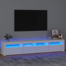 vidaXL fehér TV-szekrény LED-lámpákkal 210x35x40 cm bútor